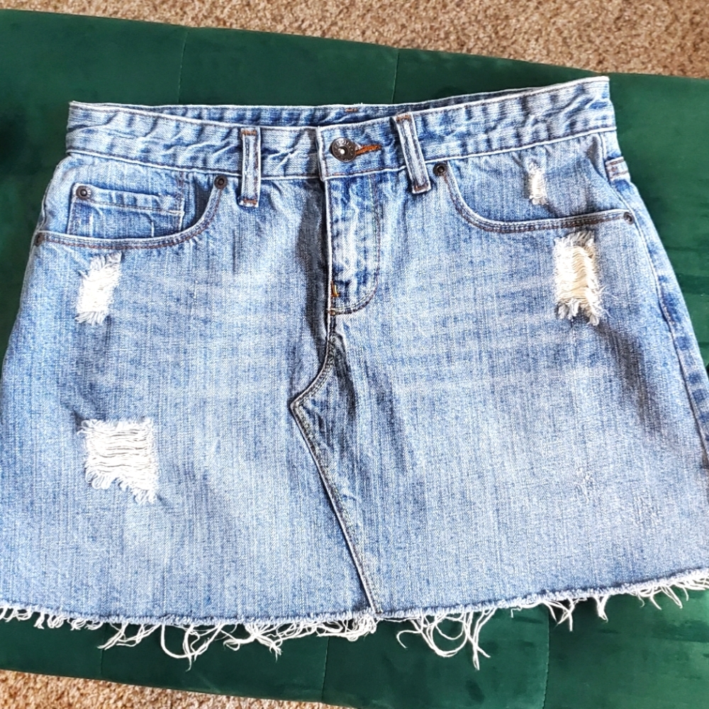 Y2K Revolt Denim Mini Skirt from Alloy Catalog - Size 5